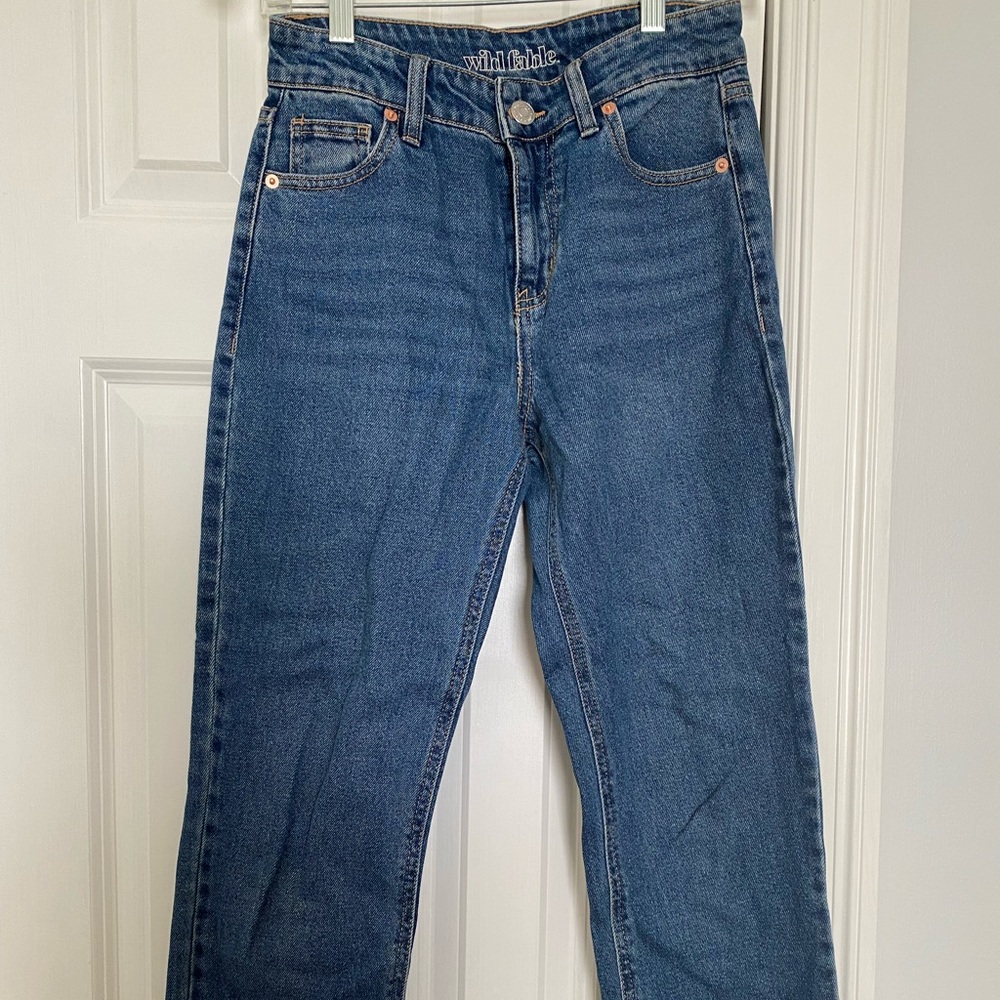 High Rise Straight Ankle Jean